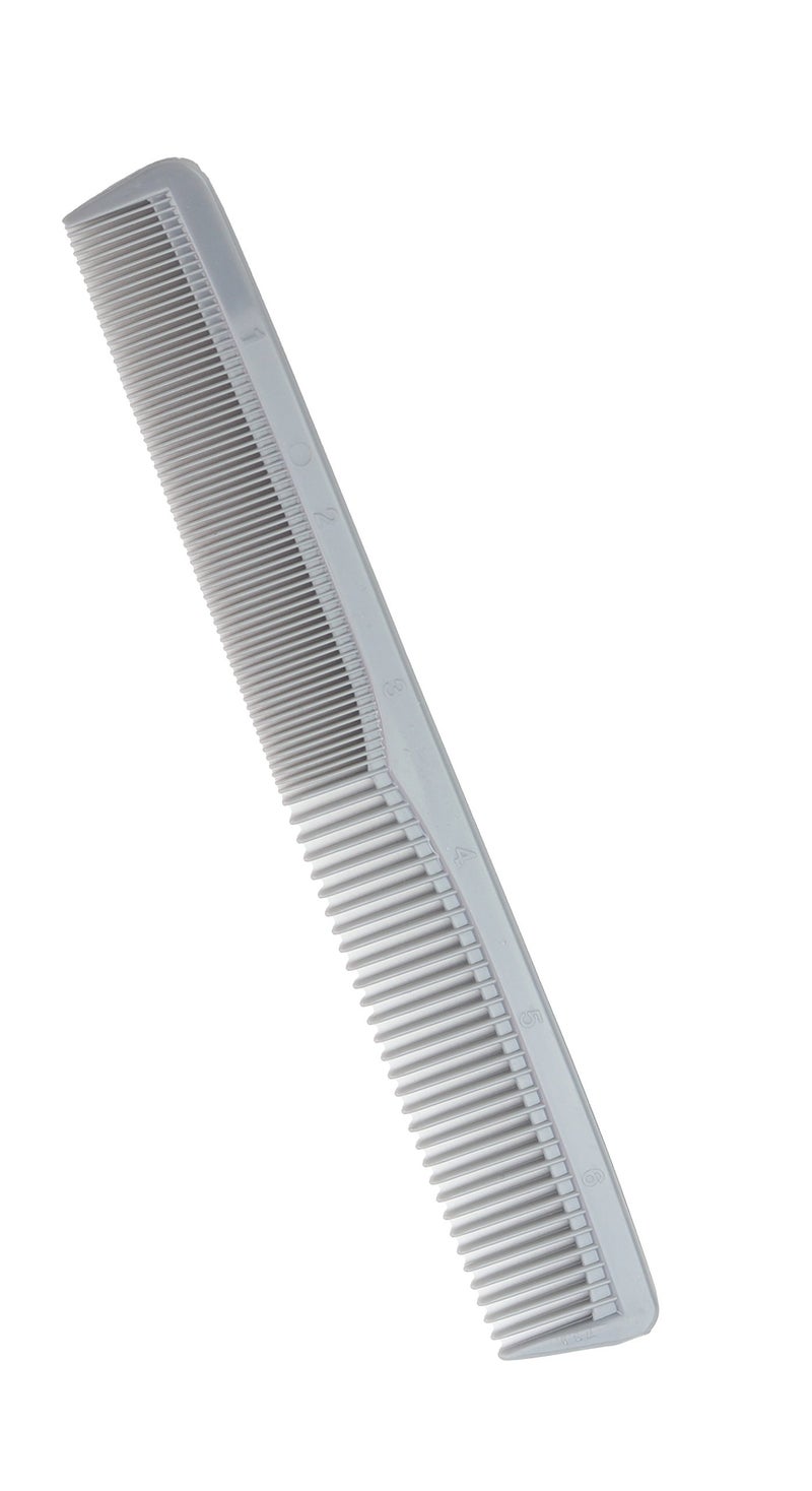Krest Cleopatra 7 Inch All Purpose Barber Cutting Comb. Flat Back Styler Comb. Numbered ruler. Colors Neon Pink, Grey, Deep Pink. 6-Pack - Image 2
